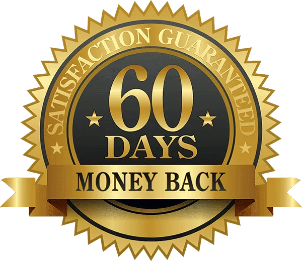 AudiLeaf 60-day money-back guarantee seal